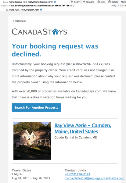 "declined by the property owner"